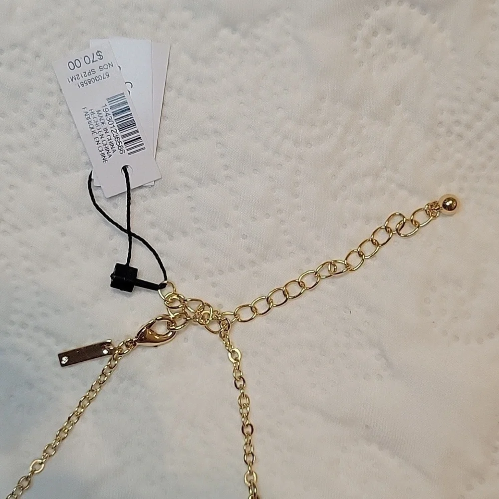 White House Black Market Semi precious stones necklace NWT Fairycore Y2K‎